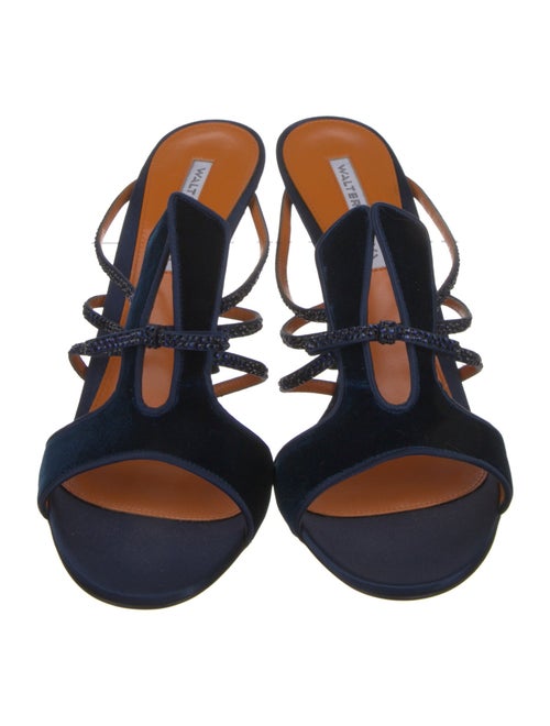 Walter de Silva Velvet Bow Accents Slides