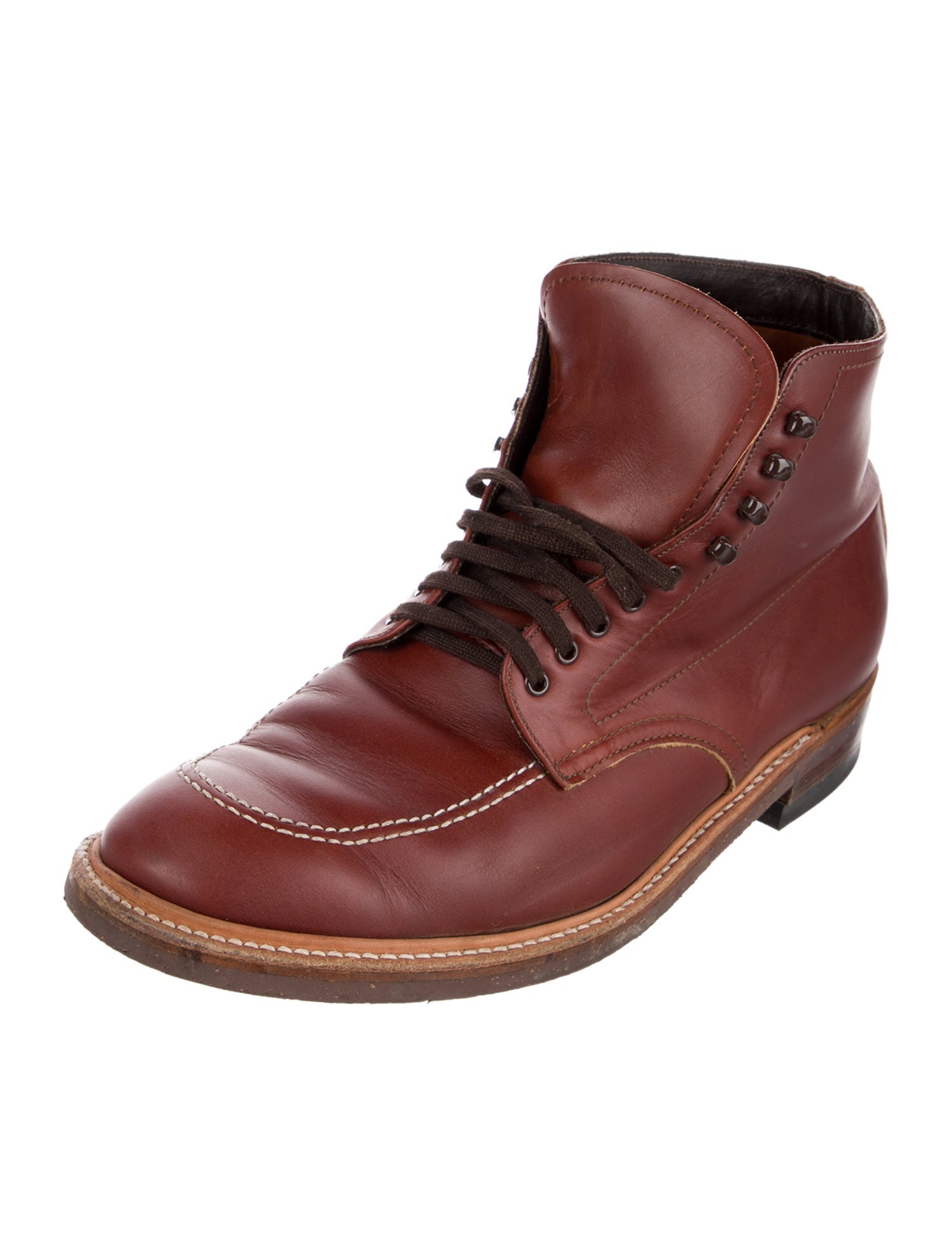Alden Leather Lace-Up Boots