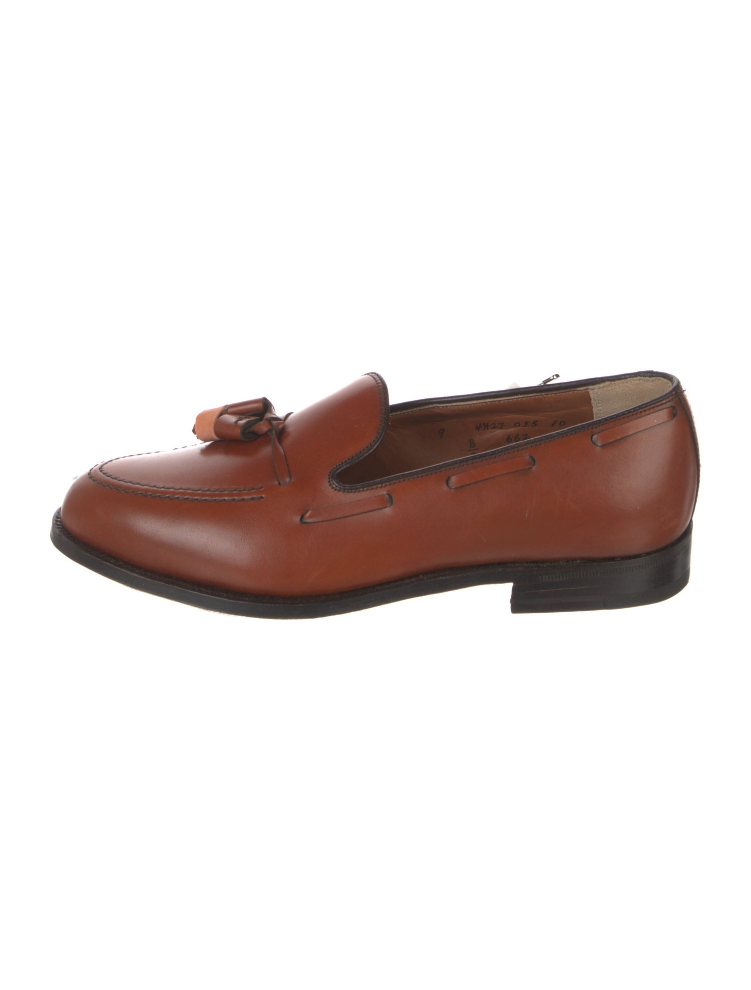 Alden Leather Tassel Accents Dress Loafers