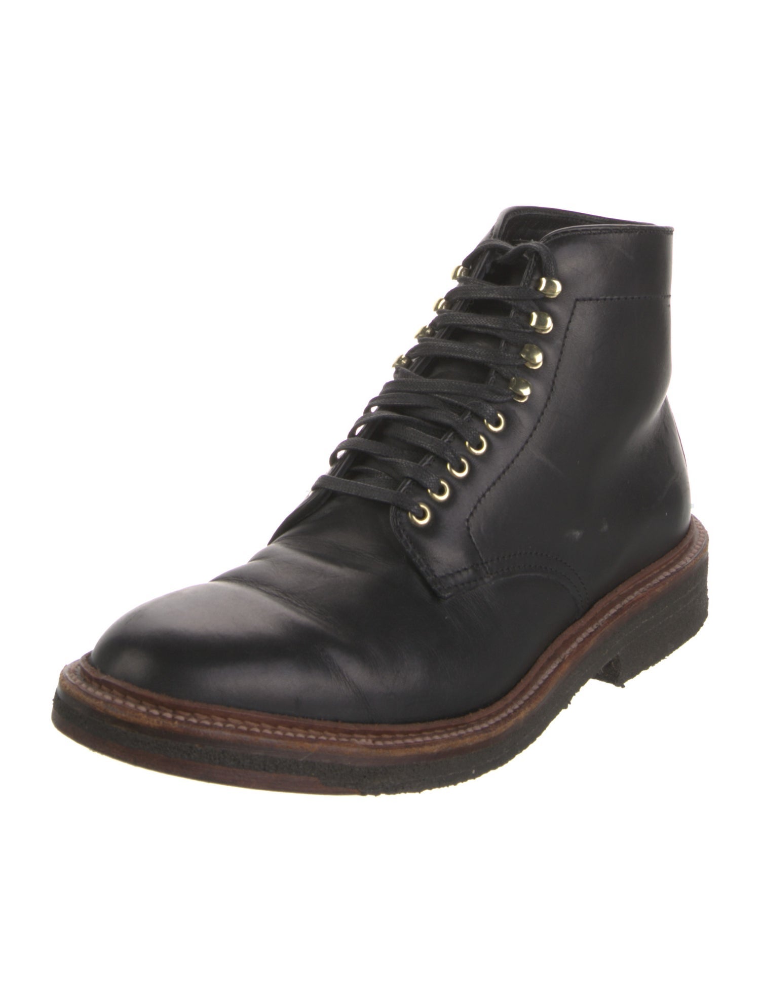 Alden Leather Lace-Up Boots