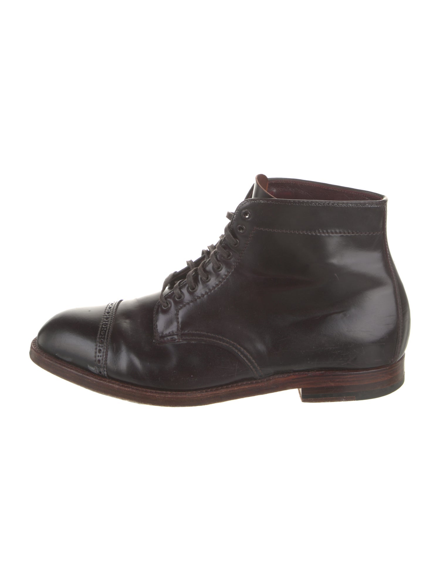 Alden Leather Lace-Up Boots