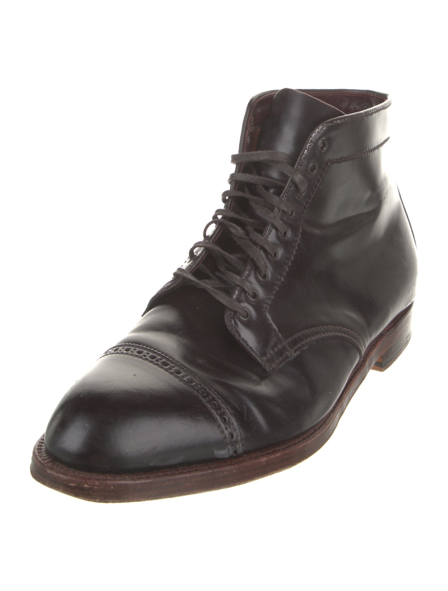 Alden Leather Lace-Up Boots