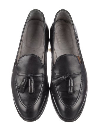 Alden Leather Tassel Accents Dress Loafers