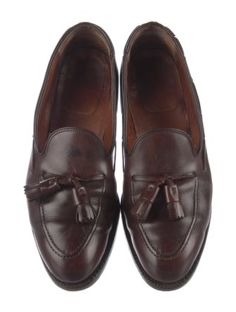 Alden Leather Tassel Accents Dress Loafers