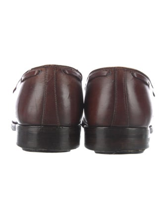Alden Leather Tassel Accents Dress Loafers
