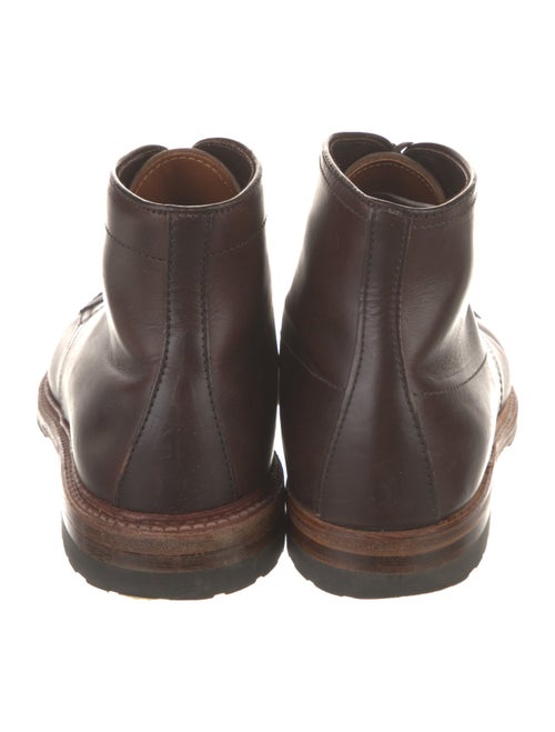 Alden Leather Whipstitch Trim Lace-Up Boots