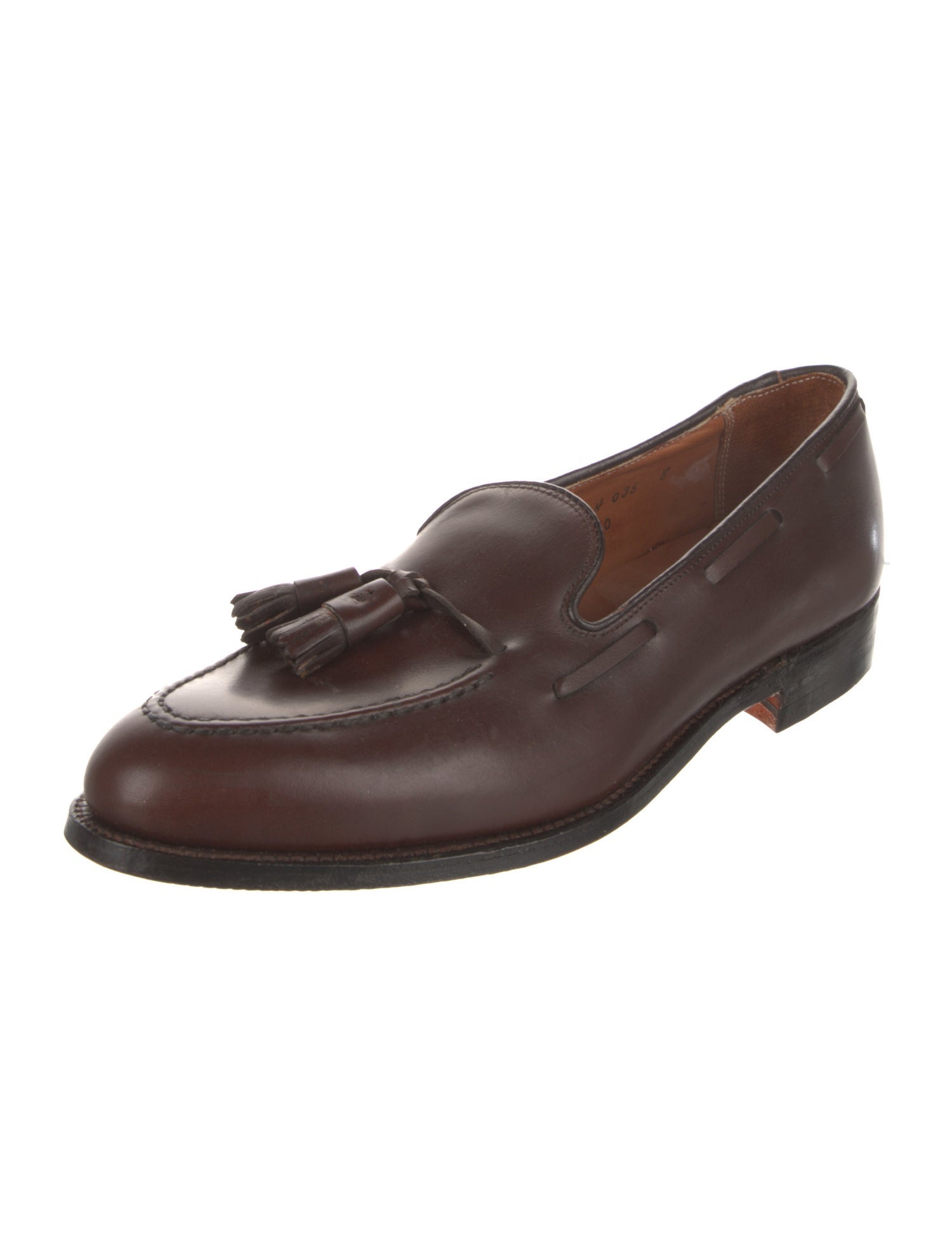 Alden Leather Tassel Accents Dress Loafers