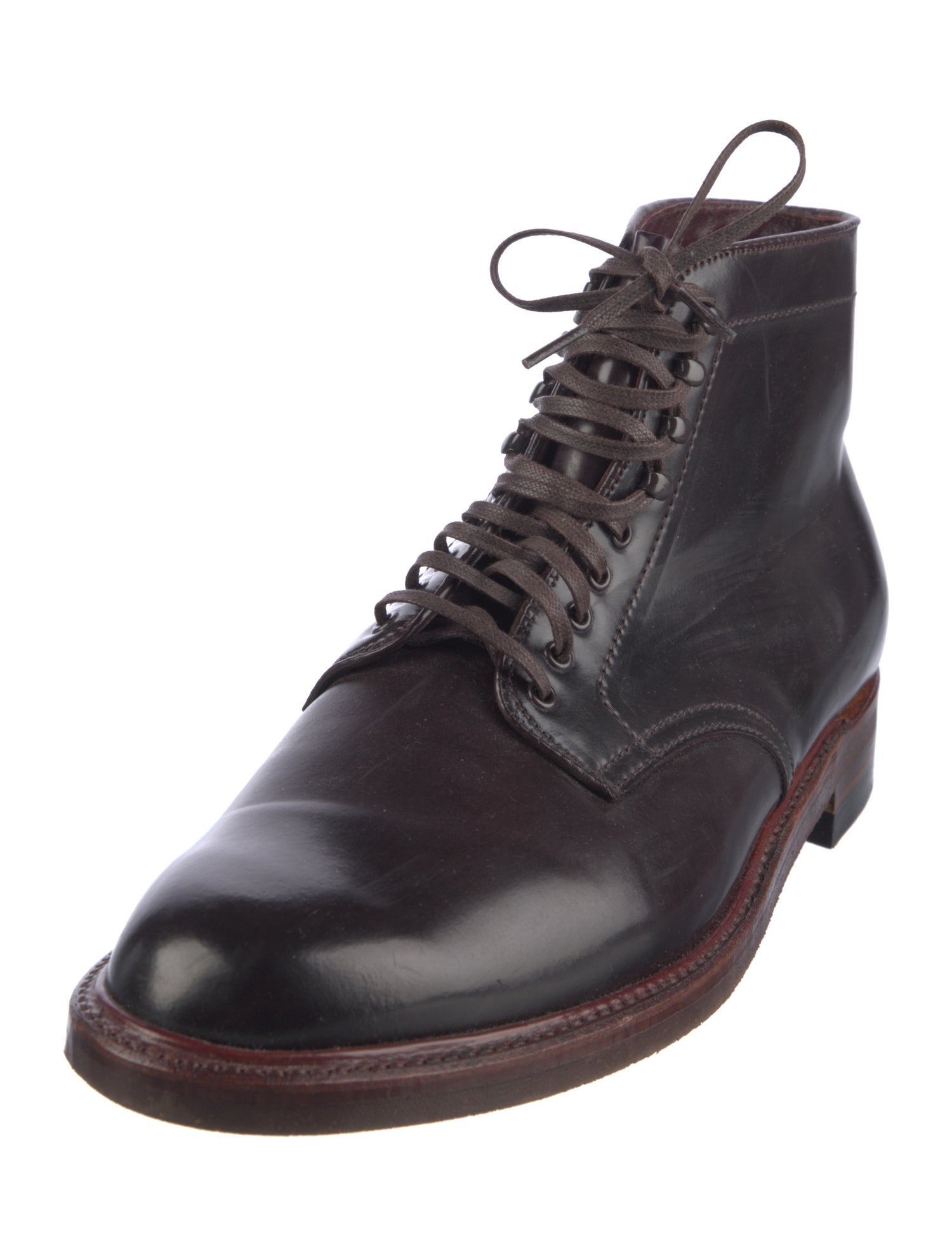 Alden Leather Lace-Up Boots