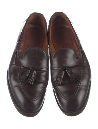 Alden Leather Tassel Accents Dress Loafers