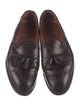 Alden Leather Tassel Accents Dress Loafers