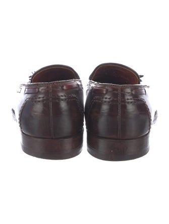 Alden Leather Tassel Accents Dress Loafers
