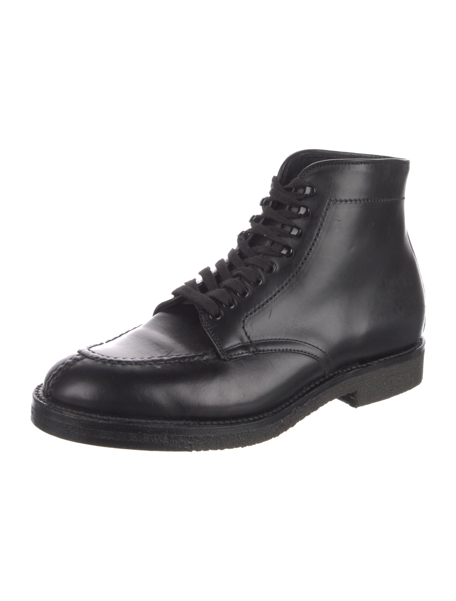 Alden Leather Lace-Up Boots