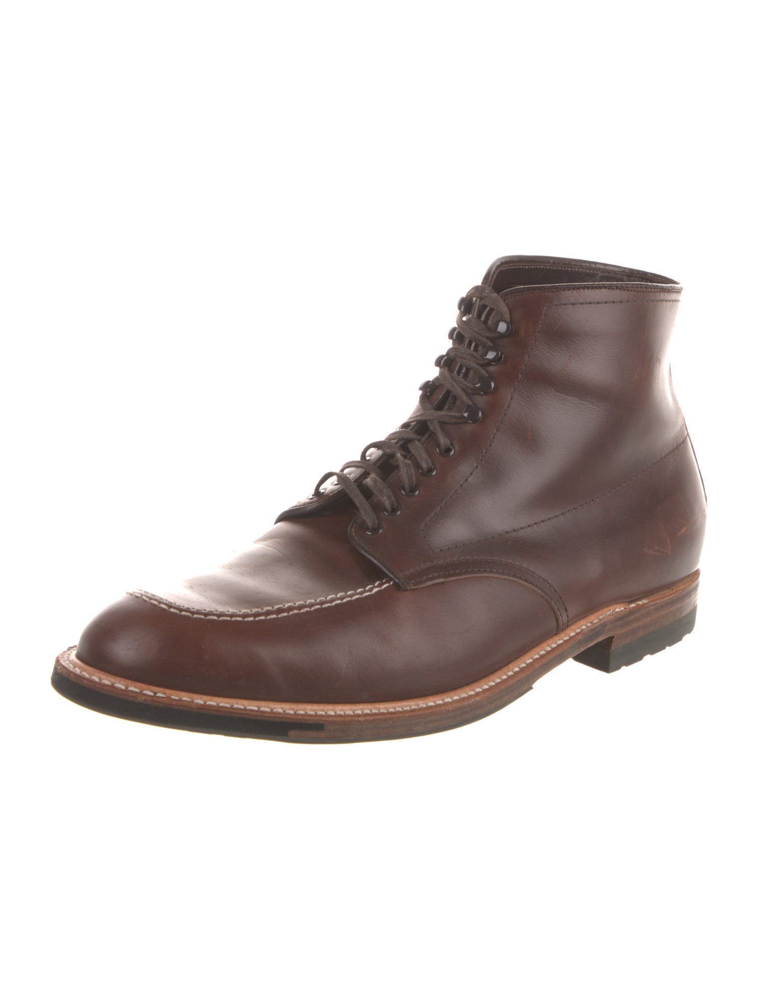 Alden Leather Lace-Up Boots