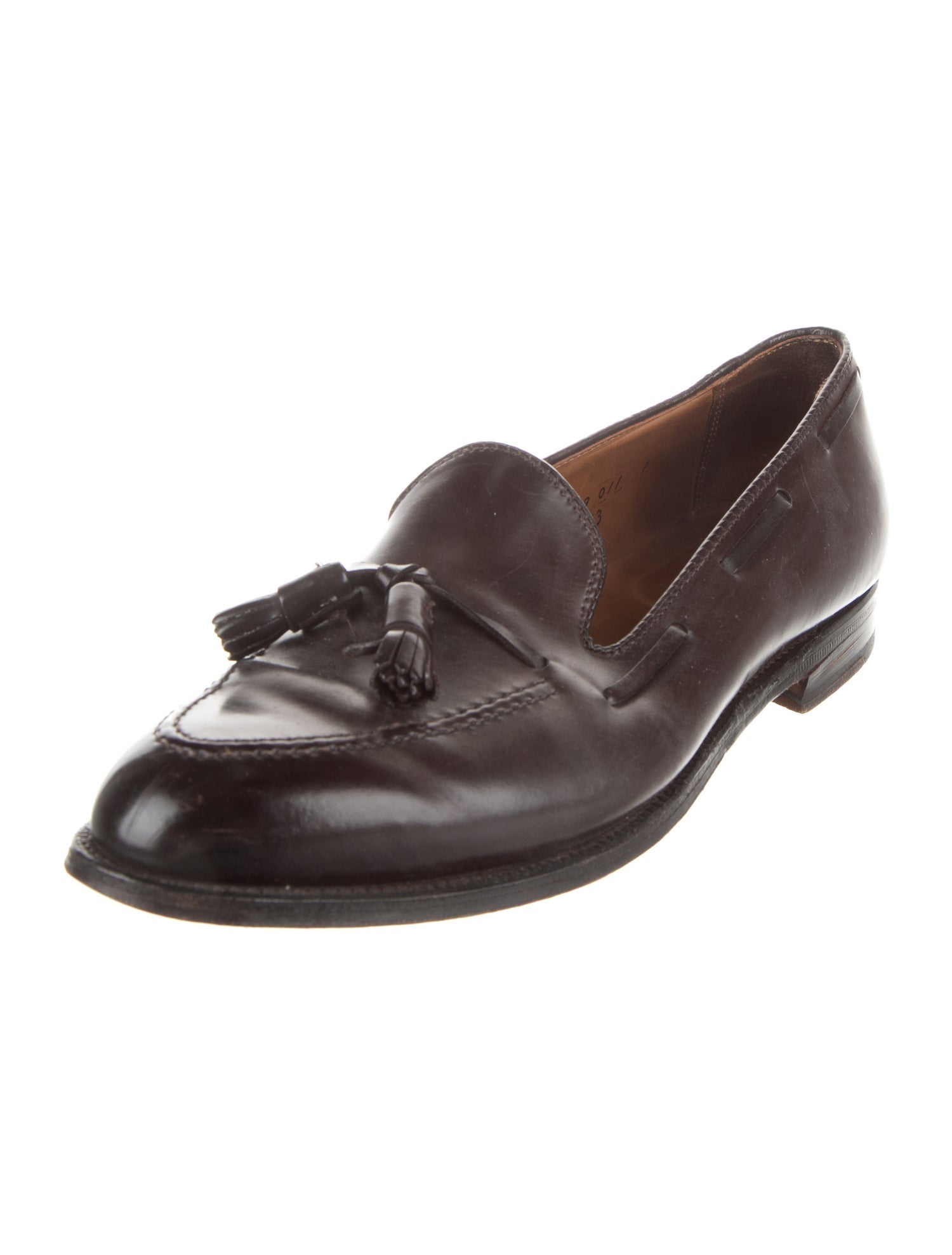 Alden Leather Tassel Accents Loafers