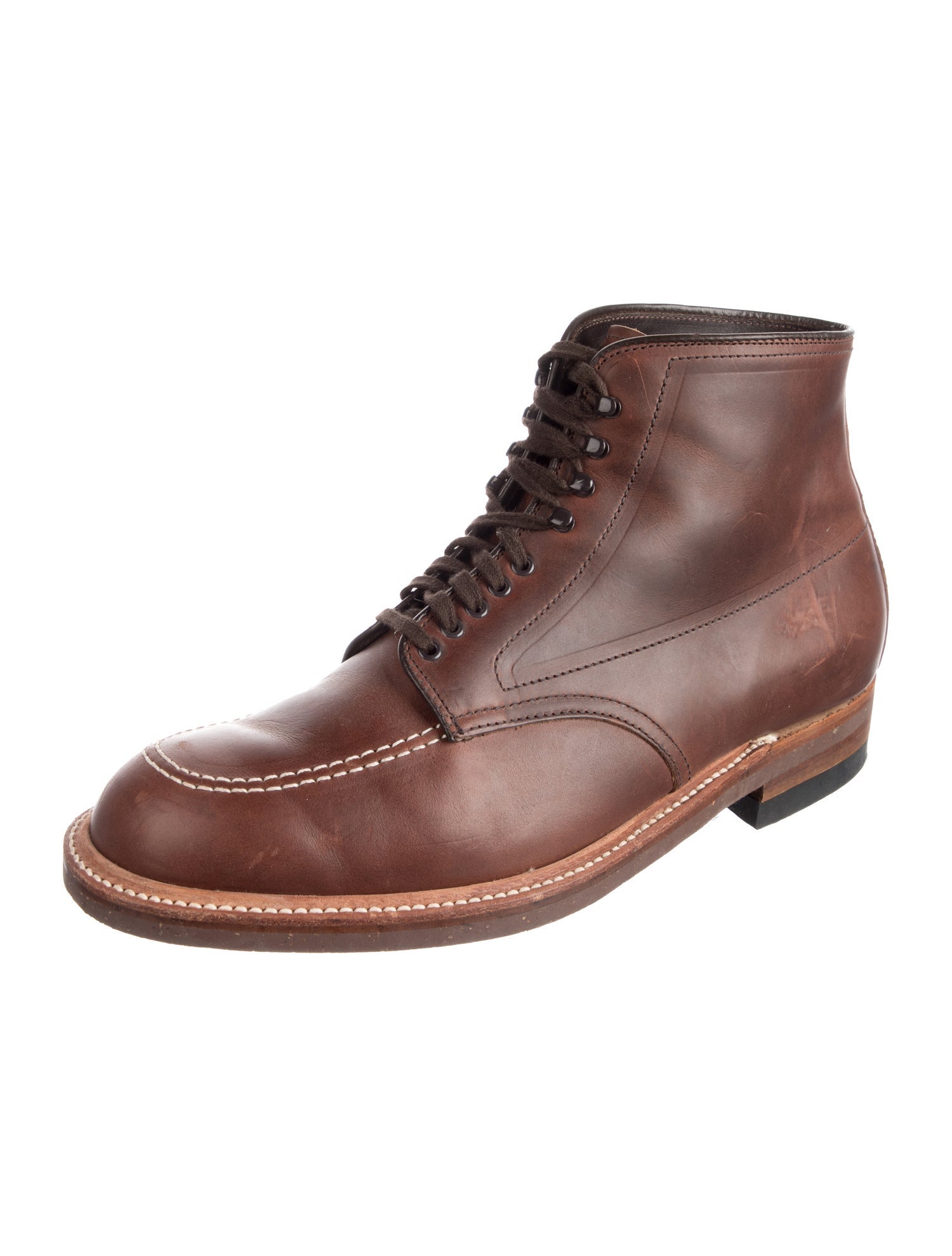 Alden Leather Lace-Up Boots