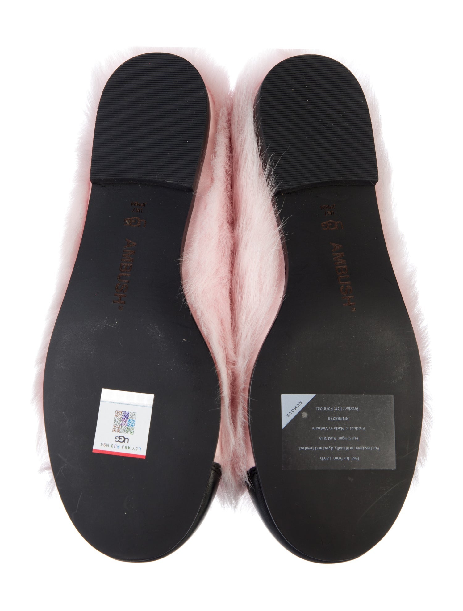 AMBUSH x Ugg Colorblock Pattern Mary Jane Flats