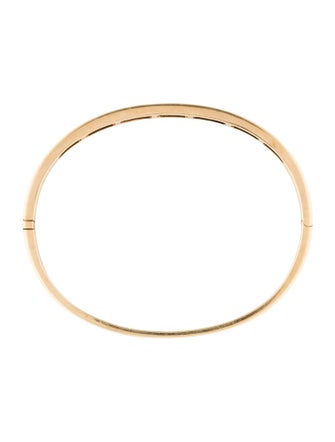 Adler 18K 3.76ctw Sapphire Hinged Bangle