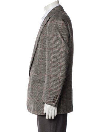 Alan Flusser Houndstooth Print Blazer