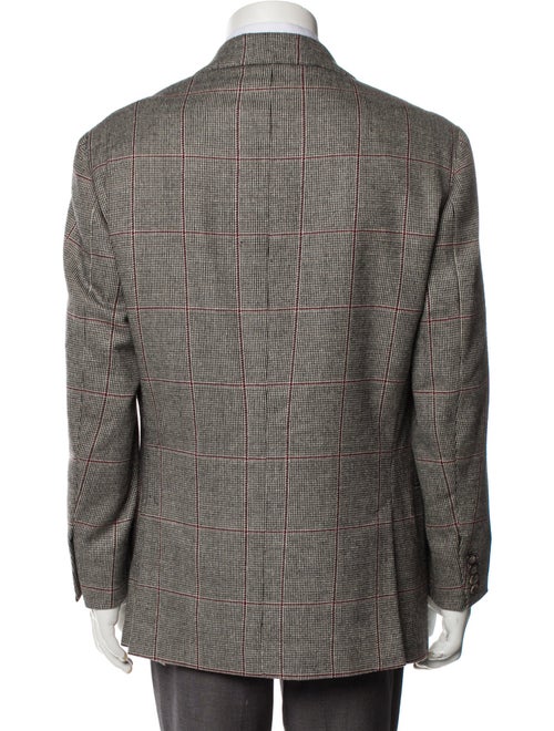 Alan Flusser Houndstooth Print Blazer