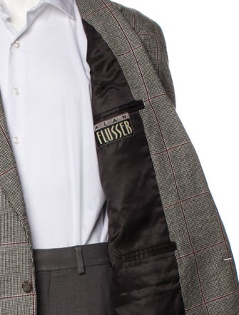 Alan Flusser Houndstooth Print Blazer
