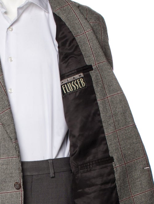 Alan Flusser Houndstooth Print Blazer