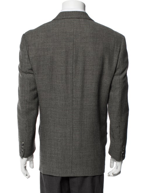 Alan Flusser Wool Plaid Print Blazer
