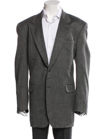 Alan Flusser Suiting Lambswool Blazer S