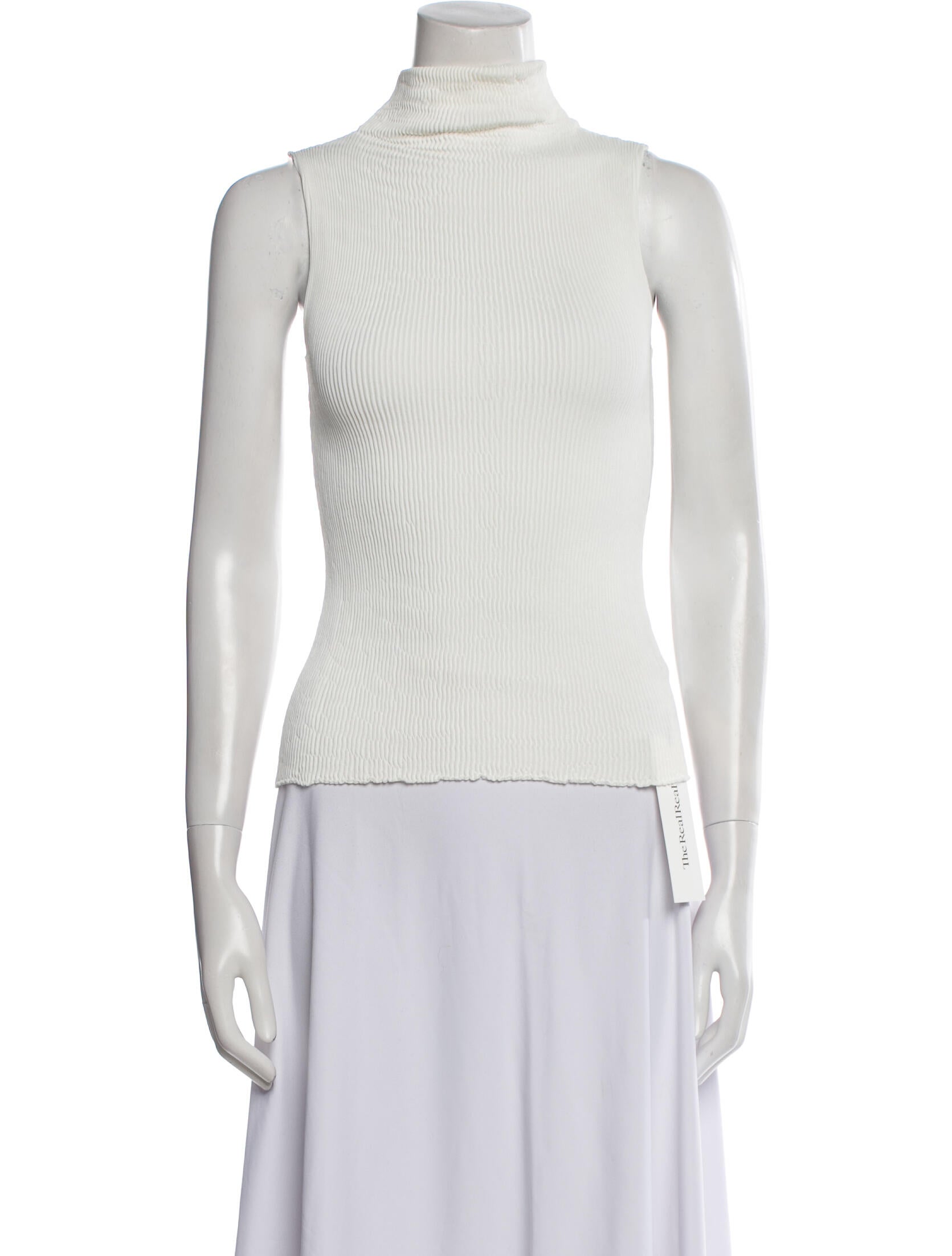 Alex Eagle Turtleneck Sleeveless Top