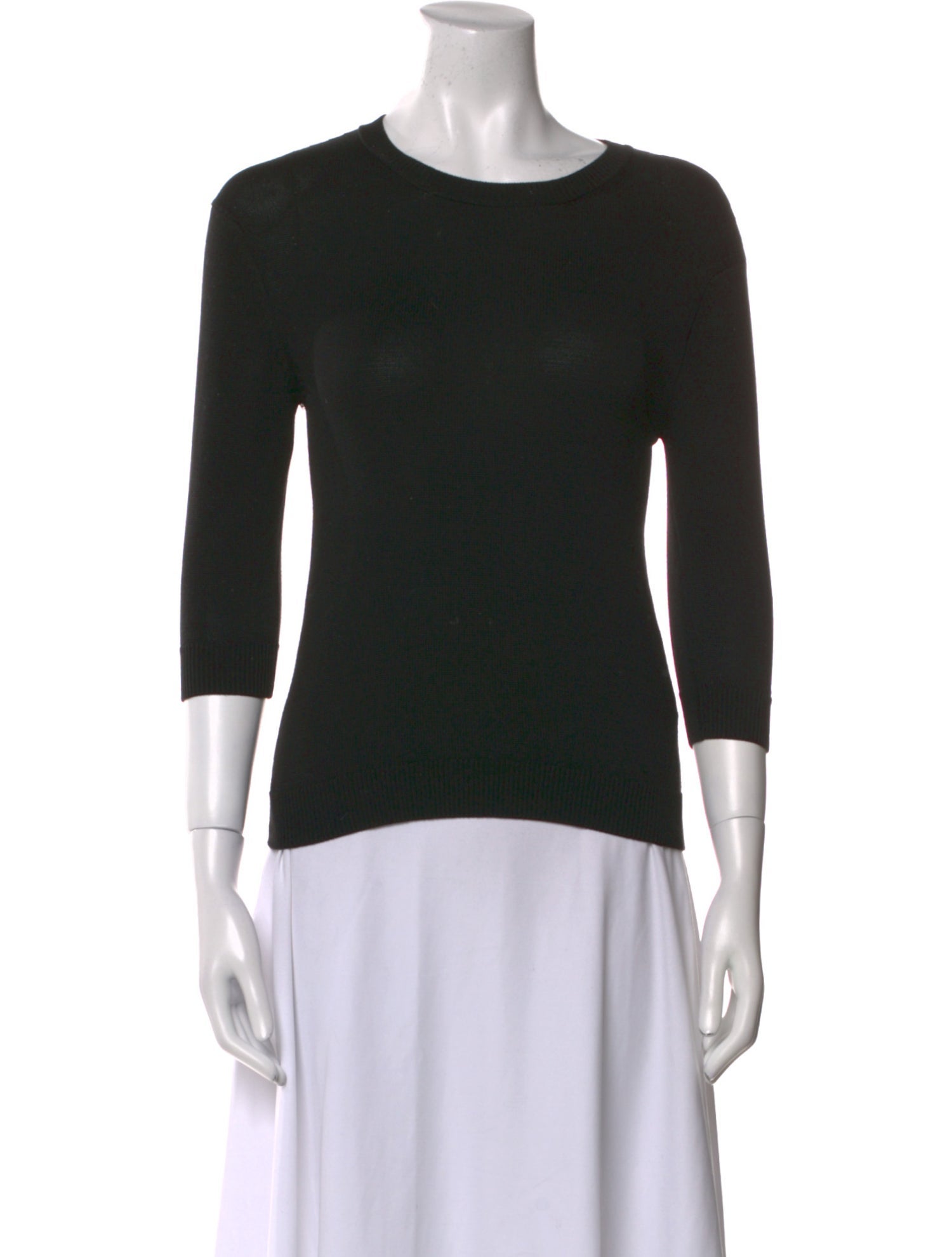 Alexandra Golovanoff Bateau Neckline Three-Quarter Sleeve Top