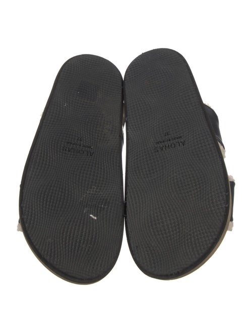 Alohas Leather Printed Slingback Sandals