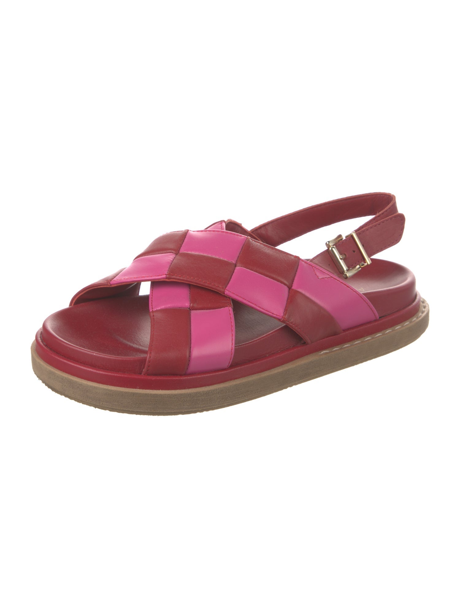 Alohas Leather Slingback Sandals