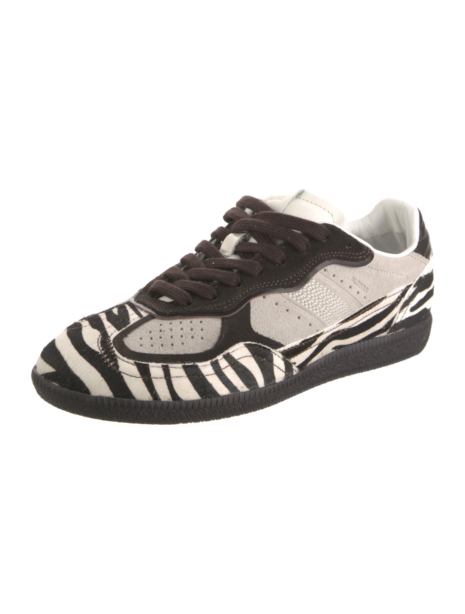 Alohas Leather Animal Print Sneakers