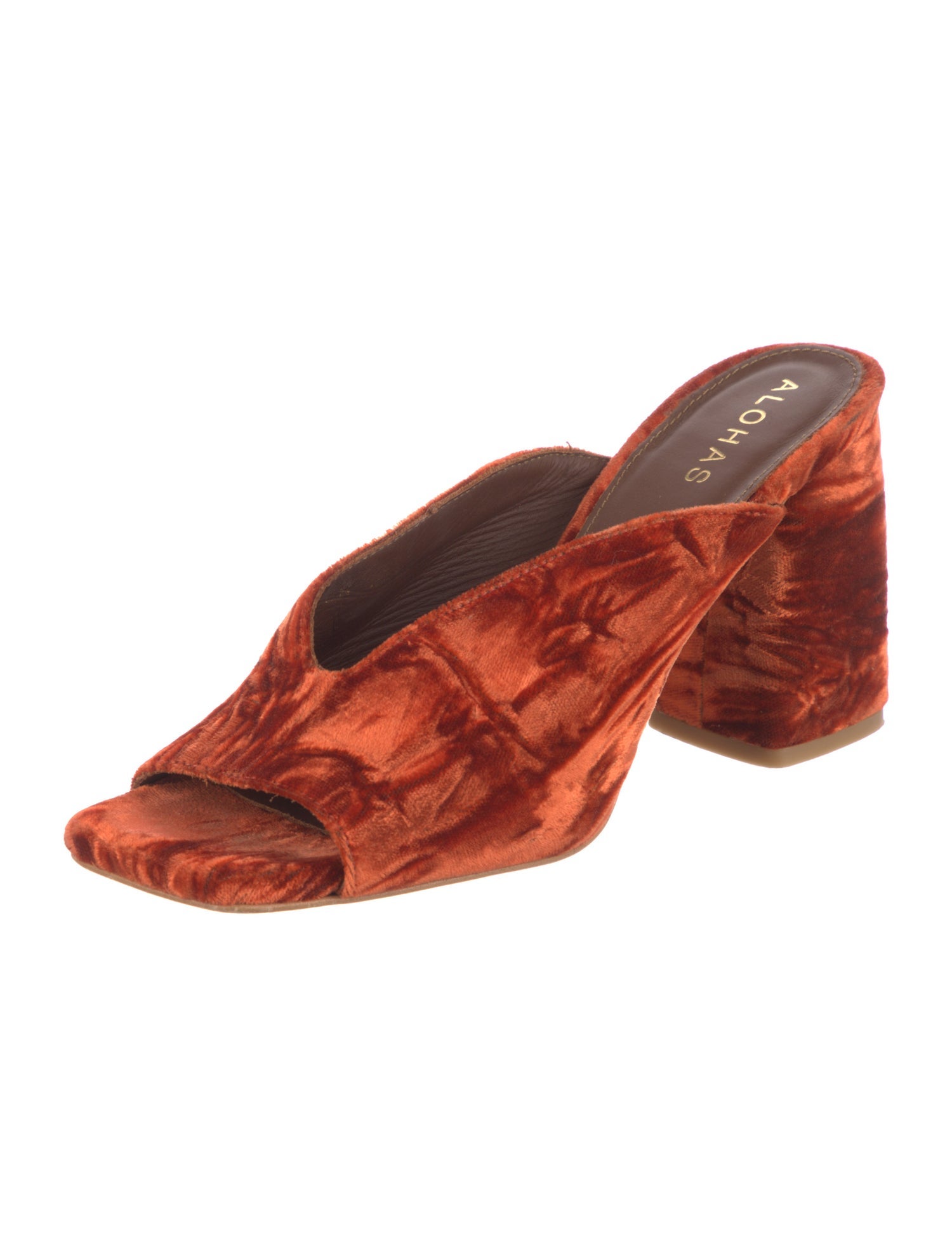 Alohas Velvet Slides