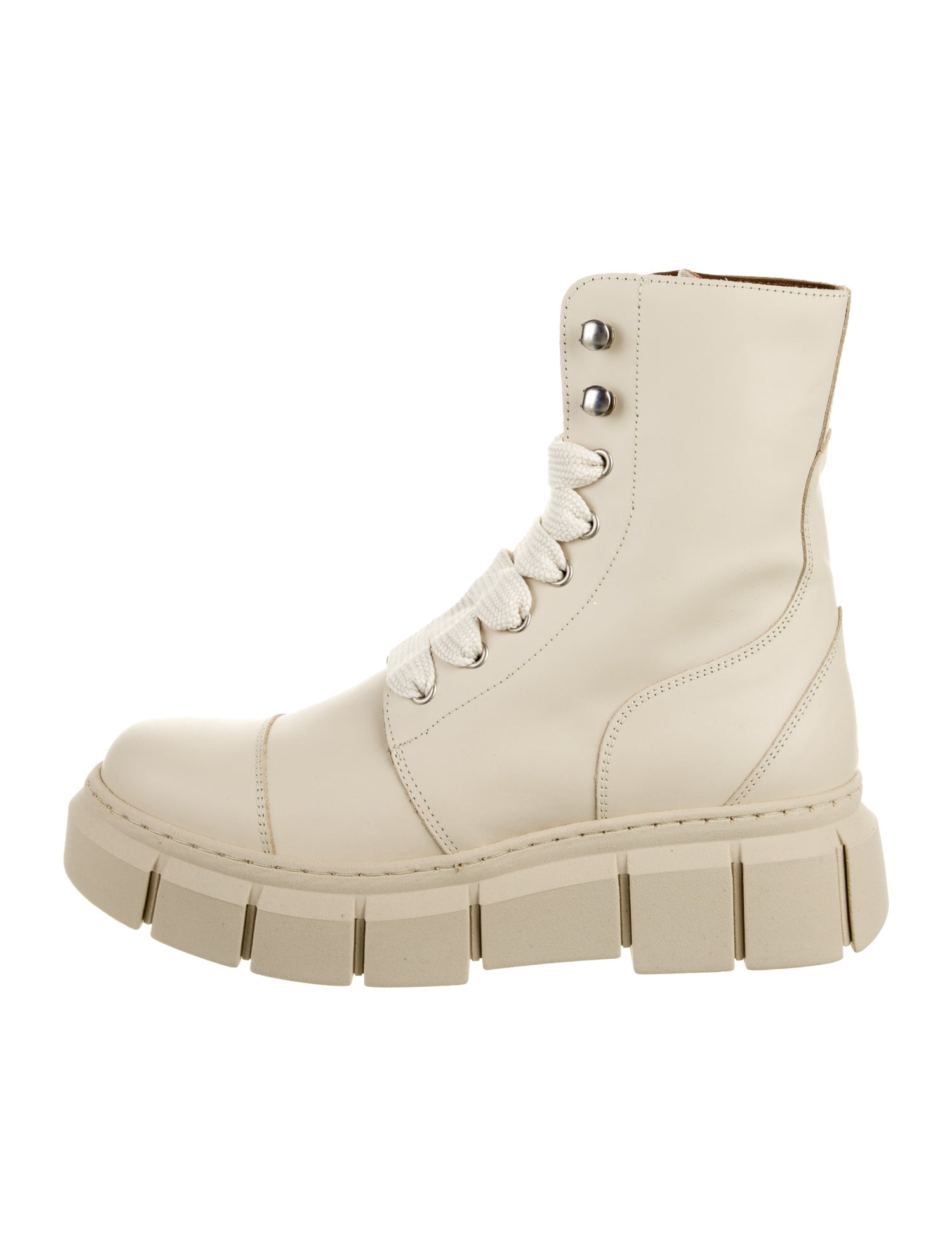 Alohas Leather Combat Boots