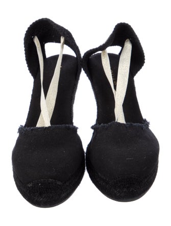 Alohas Canvas Colorblock Pattern Pumps