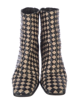 Alohas Leather Patterned Boots