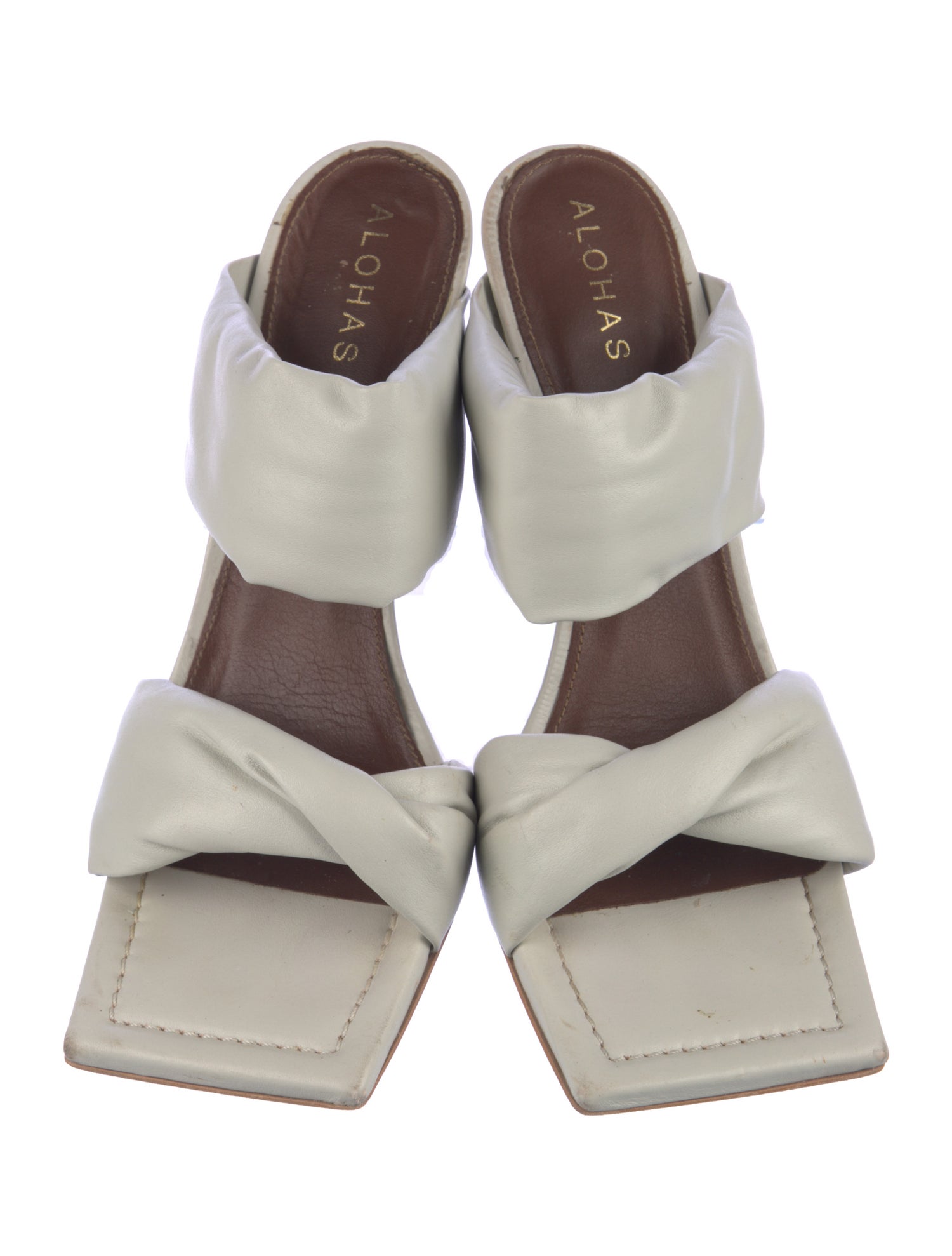 Alohas Leather Slides