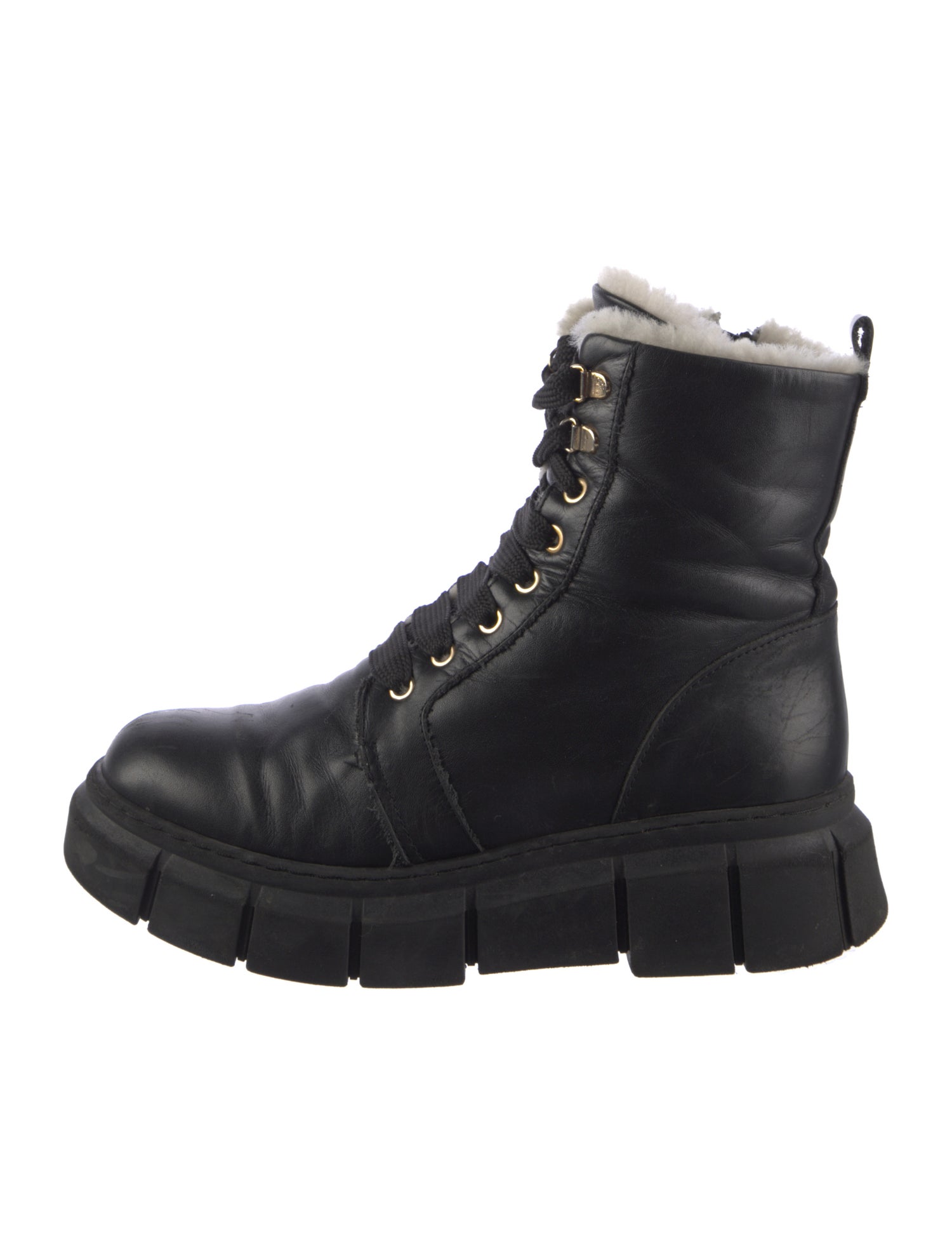 Alohas Leather Combat Boots