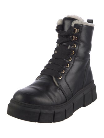 Alohas Leather Combat Boots