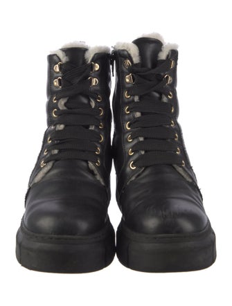 Alohas Leather Combat Boots