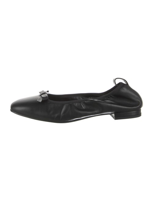 Alohas Leather Bow Accents Ballet Flats