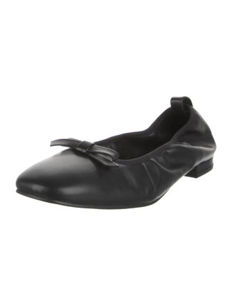 Alohas Leather Bow Accents Ballet Flats
