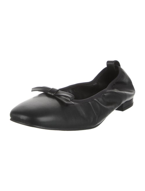 Alohas Leather Bow Accents Ballet Flats