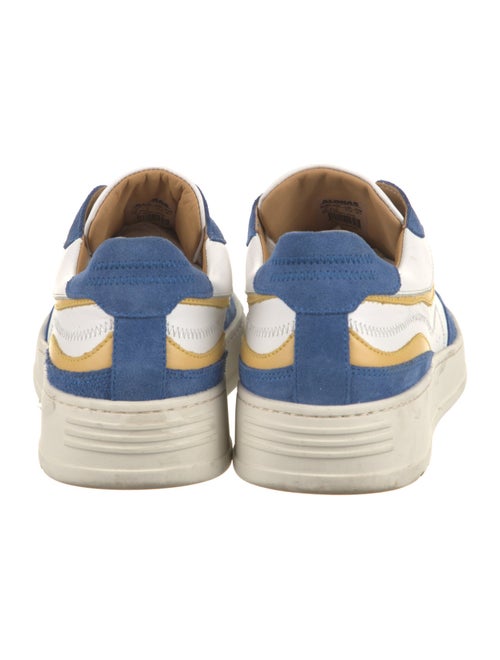 Alohas Leather Colorblock Pattern Sneakers