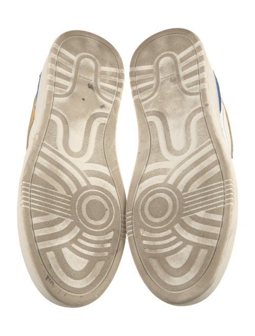 Alohas Leather Colorblock Pattern Sneakers