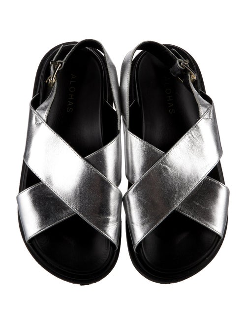 Alohas Leather Slingback Sandals