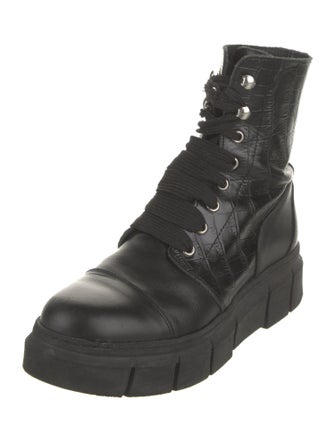 Alohas Leather Combat Boots