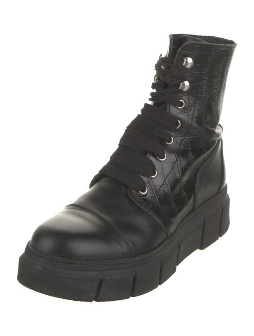 Alohas Leather Combat Boots