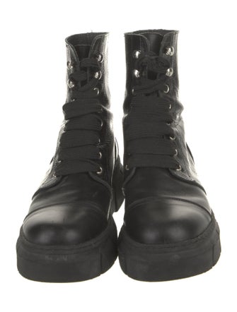 Alohas Leather Combat Boots