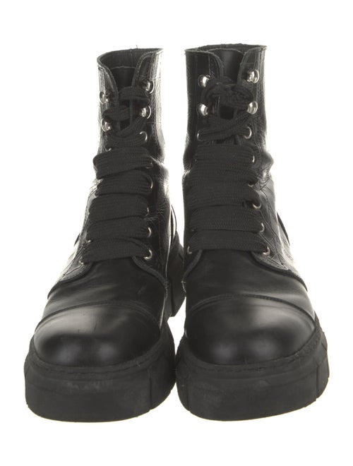 Alohas Leather Combat Boots